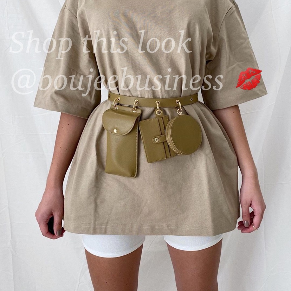 H&M Faux Leather Belt Bag with Phone Case - Picture 9 of 13